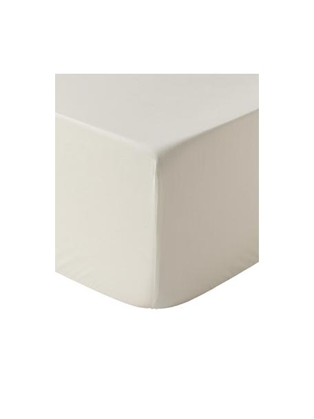 Boxspring hoeslaken Elsie, katoen perkal, Weeftechniek: perkal, Lichtgrijs, B 180 x L 200 cm