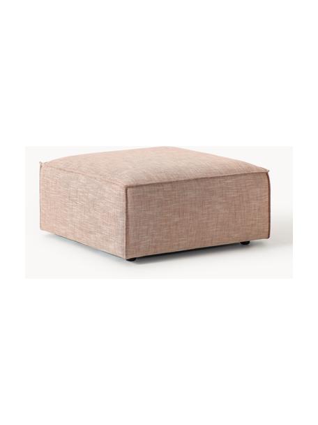 Sofa-Hocker Lennon aus Leinen-Mix, Bezug: 50 % Viskose, 25 % Leinen, Gestell: Fichtenholz, Sperrholz, m, Füße: Kunststoff Dieses Produkt, Leinen-Mix Rostrot, B 88 x T 88 cm