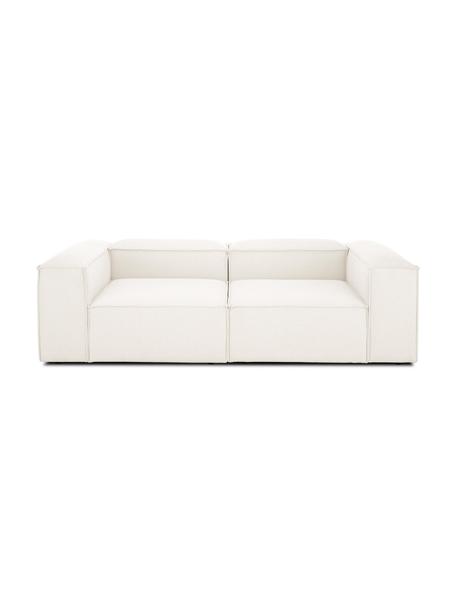Modulaire bank Lennon (3-zits), Bekleding: 100% polyester De slijtva, Frame: massief grenenhout, FSC-g, Poten: kunststof, Geweven stof beige, B 238 x D 119 cm