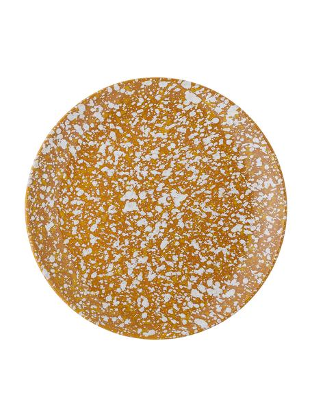 Ontbijtbord Carmel met effectvol glazuur, 2 stuks, Keramiek, Bruin, beige, Ø 21 cm