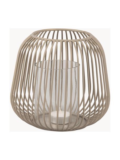 Windlicht Illuminate, Greige, Ø 17 x H 16 cm