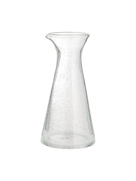 Mondgeblazen karaf Bubble met luchtbellen, 800 ml, Mondgeblazen glas, Transparant met luchtinsluitsels, H 25 cm