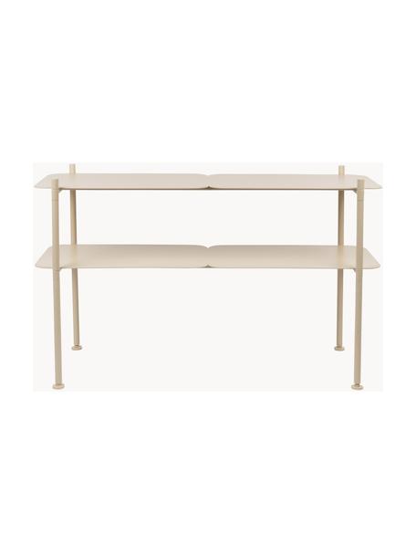 Metalen sidetable River, Gecoat metaal, Beige, B 100 x H 62 cm