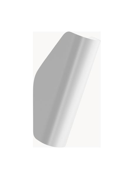 Kleine wandlamp Notta, Gecoat metaal, Wit, D 16 x H 25 cm