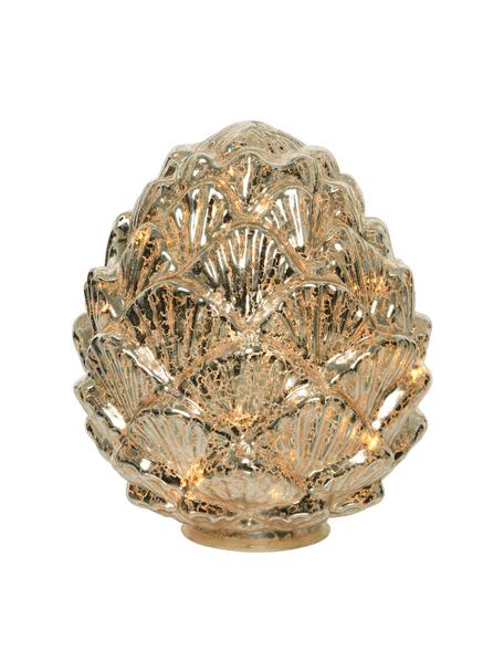 Décoration lumineuse LED Paulina, Plastique, Couleur argentée, Ø 17 x haut. 19 cm
