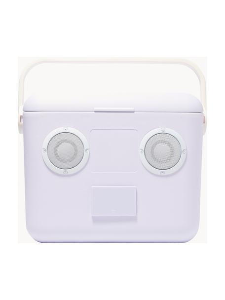 Nevera con altavoz Bluetooth Rio Sun, Plástico, Lavanda, Off White, An 40 x Al 30 cm