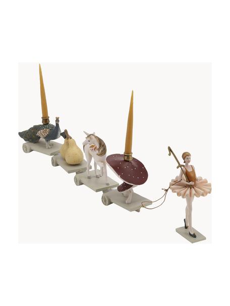 Trenino di compleanno fatto a mano Ballerina, Plastica, Multicolore, Lunghezza 69 cm