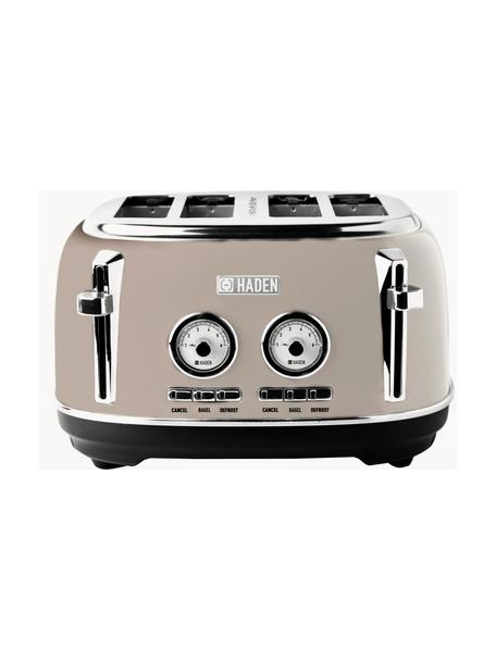 Toaster Dorset, Edelstahl, beschichtet, Hellbeige, glänzend, B 32 x T 29 cm