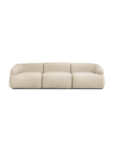 Canapé modulable 3 places Sofia, Tissu beige, larg. 278 x prof. 95 cm