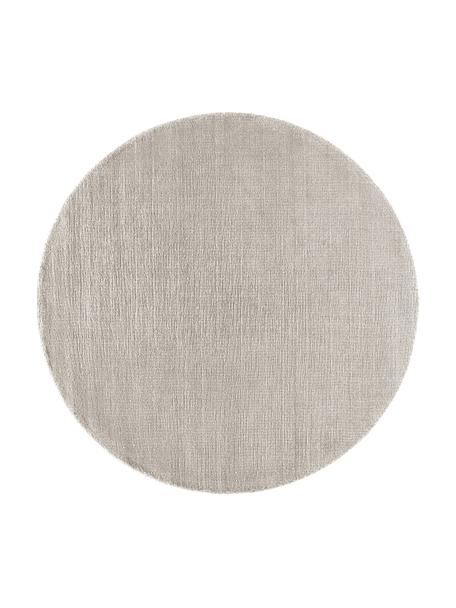 Ručně tkaný kulatý koberec s nízkým vlasem Ainsley, 60 % polyester, certifikace GRS
40 % vlna, Světle šedá, Ø 150 cm (velikost M)