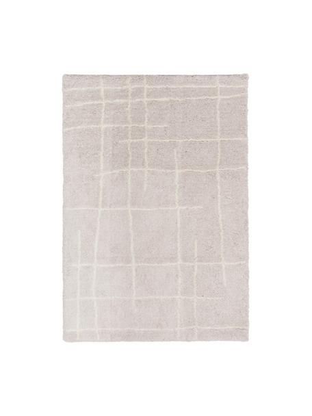 Tapis moelleux à poils longs beige tufté main Amelie, Beige, blanc crème, larg. 80 x long. 150 cm (taille XS)