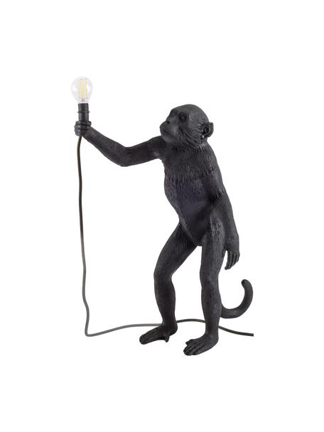 Zewnętrzna lampa stołowa z wtyczką Monkey, Czarny, S 46 x W 54 cm
