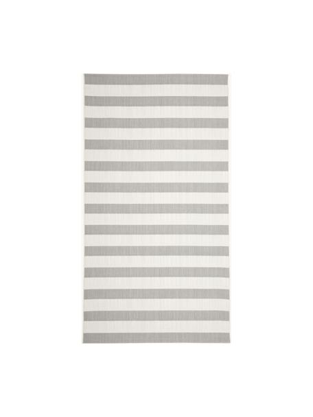 Alfombra de interior/exterior Axa, 86% polipropileno, 14% poliéster, Blanco Off White, gris, An 80 x L 150 cm (Tamaño XS)