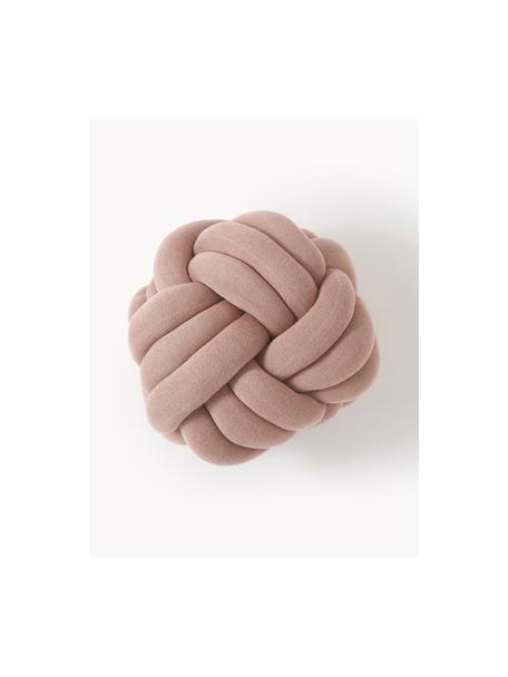 Coussin nœud Twist, Vieux rose, Ø 30 cm