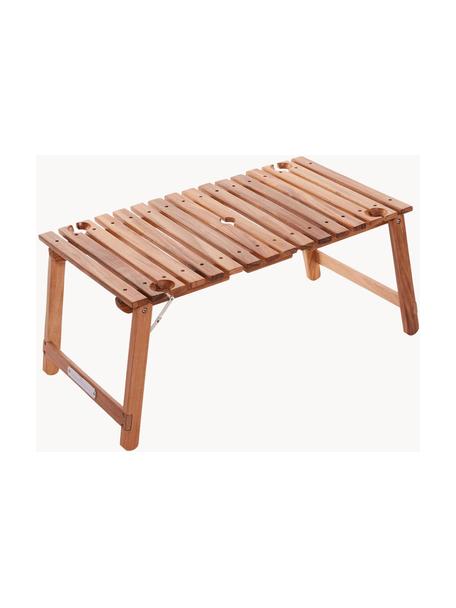 Skládací zahradní stůl z teakového dřeva Paknik, Teakové dřevo, Teakové dřevo, Š 71 cm, V 33 cm