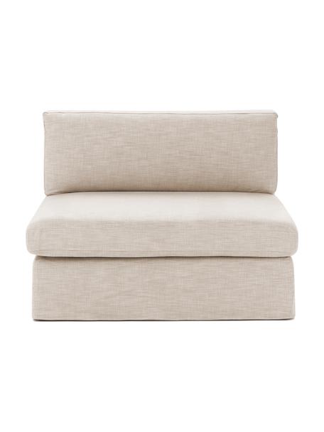 Mittelmodul Russell, Bezug: 100% Baumwolle Der strapa, Gestell: Massives Kiefernholz FSC-, Webstoff Taupe, B 103 x H 77 cm