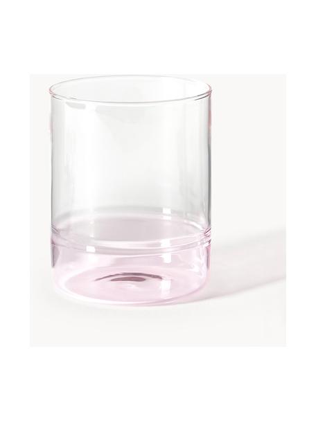 Verres à eau soufflés bouche Kiosk, 6 pièces, Verre, Rose pâle, Ø 8 x haut. 10 cm, 380 ml