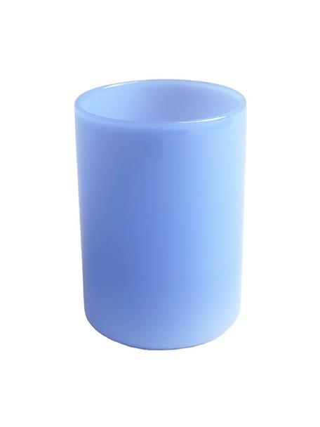Waterglas Milky Favourite in blauw, Borosilicaatglas, Blauw, Ø 7 x H 23 cm