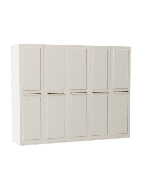 Modulární skříň s otočnými dveřmi Charlotte, šířka 250 cm, více variant, Béžová, Interiér Basic, výška 200 cm