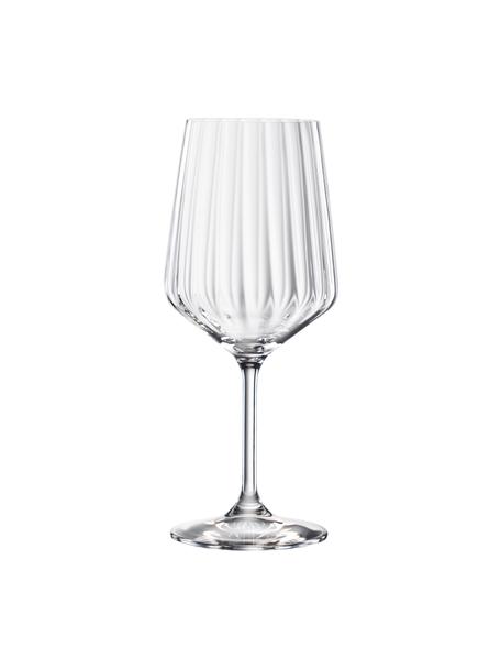 Kristall-Rotweingläser Life Style, 4 Stück, Kristallglas, Transparent, Ø 10 x H 23 cm, 630 ml