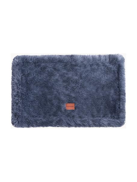 Couverture pour animaux de compagnie en peluche Fluffy, tailles variées, Tissu peluche (100 % polyester), Gris-bleu, larg. 60 x long. 85 cm