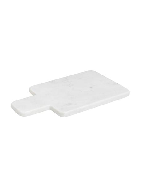 Marmeren snijplank Adam, L 30 cm, Marmer, Wit, gemarmerd, L 30 x B 17 cm
