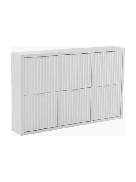 Mueble entrada zapatero vintage blanco Holdon 120x36,5x87,5