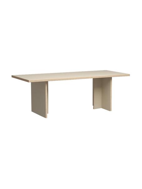 Eettafel Hanga, Tafelblad: Eurolight, MDF, gelaminee, Frame: Eurolight, MDF, gelaminee, Hout, B 220 x D 90 cm