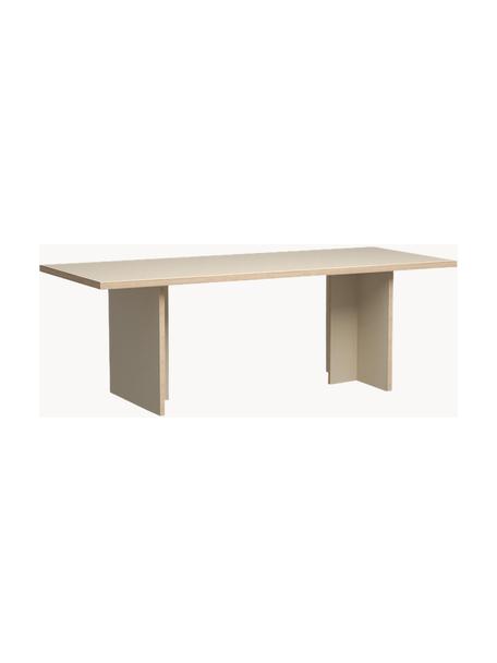 Esstisch Hanga, 220 x 90 cm, Tischplatte: Eurolight, Mitteldichte H, Gestell: Eurolight, Mitteldichte H, Holz, B 220 x T 90 cm