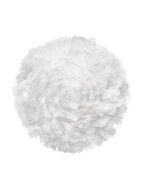 Wand- en plafondlamp Eos Up van veren, Lampenkap: ganzenveren, RDS gecertif, Wit, Ø 30 x D 14 cm