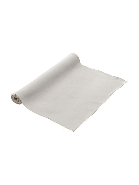 Bieżnik z lnu Kennedy, 100% len prany z certyfikatem European Flax, Szary, beżowy, S 40 x D 150 cm