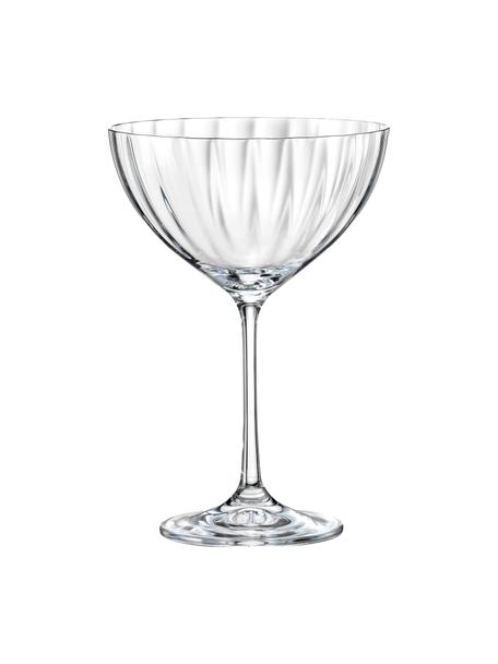 Coppa champagne in cristallo Luisa 6 pz, Cristallo, Trasparente, Ø 12 x Alt. 18 cm, 340 ml