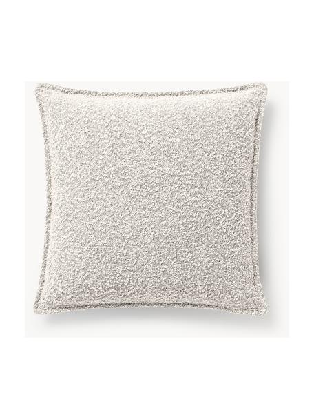 Cojín en tejido bouclé sofá Lennon, Funda: tejido bouclé (80% poliés, Bouclé Off White, An 60 x L 60 cm