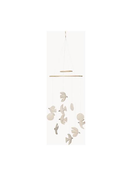 Mobile Swif Bird aus Bio-Baumwolle, Bezug: 100 % Bio-Baumwolle, OCS-, Off White, Ø 37 x H 100 cm