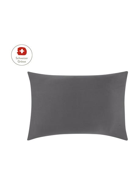Baumwollsatin-Kissenbezug Comfort in Dunkelgrau, 50 x 70 cm, Webart: Satin, leicht glänzend Fa, Dunkelgrau, 50 x 70 cm