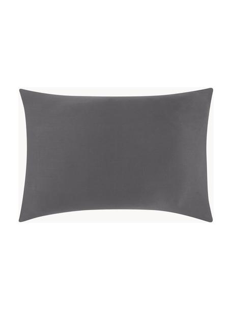 Baumwollsatin-Kissenbezug Comfort in Dunkelgrau, 50 x 70 cm, Webart: Satin, leicht glänzend Fa, Dunkelgrau, B 50 x L 70 cm