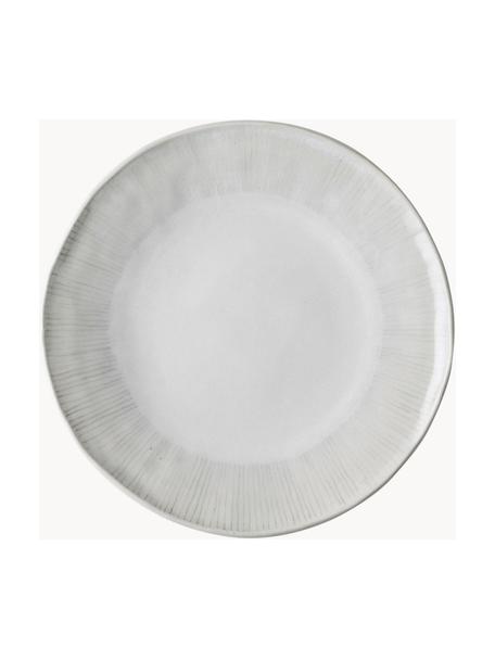 Piattino da dessert White Organic 4 pz, Gres, Bianco, Ø 22 x Alt. 3 cm
