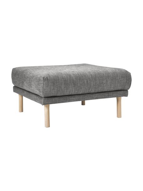 Sofa-Hocker Adrian, Bezug: 47 % Viskose, 23 % Baumwo, Gestell: Sperrholz, Füße: Eichenholz, geölt, Webstoff Dunkelgrau, B 90 x H 45 cm