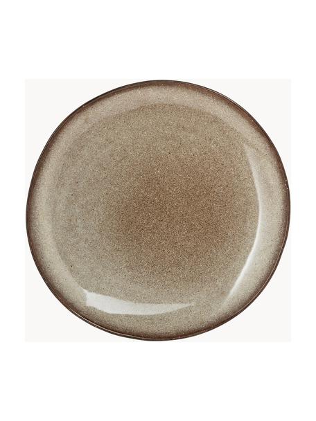 Assiette plate artisanale Sandrine, Grès cérame, Tons beiges, Ø 29 x haut. 3 cm