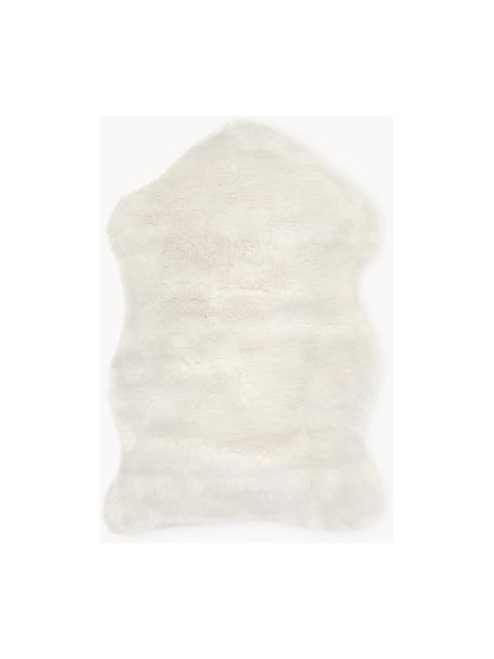 Fourrure synthétique lisse Mathilde, Blanc crème, larg. 60 x long. 90 cm