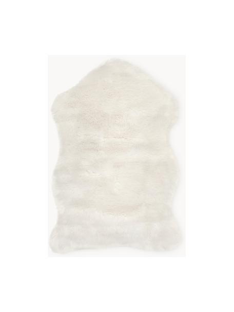 Fourrure synthétique lisse Mathilde, Blanc cassé, larg. 60 x long. 90 cm