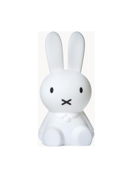 Stolová lampa LED Miffy, Silikón, bez obsahu BPA, Biela, Š 15 x V 30 cm