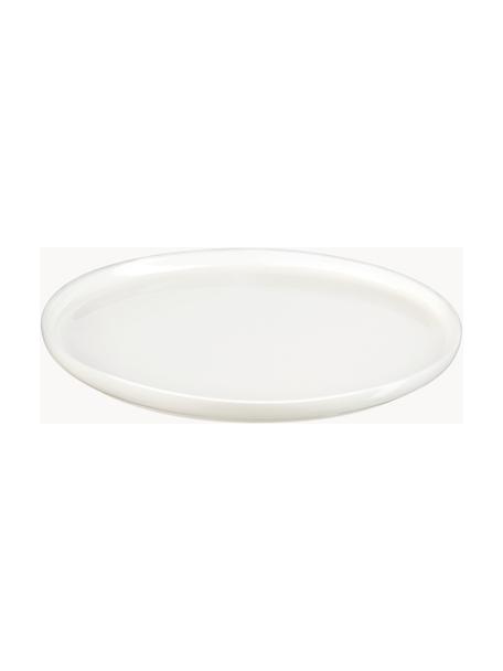 Petites assiettes à pain en porcelaine Oco, 6 pièces, La Fine Bone China est une porcelaine tendre, qui se distingue particulièrement par sa brillance et sa translucidité, Blanc cassé, Ø 15 cm