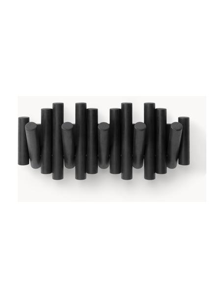 Perchero de pared Picket, Madera de pino, Negro, An 38 cm