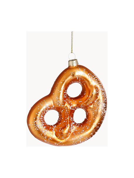 Ozdoba choinkowa Pretzel, Szkło, Brązowy, biały, S 11 x W 11 cm