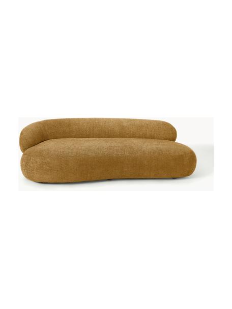 Sofá de borreguillo bouclé Alba (3 plazas), Tapizado: 100% poliéster Alta resis, Estructura: madera de pícea maciza, m, Patas: plástico Este producto es, Borreguillo bouclé ocre, An 235 x F 114 cm, respaldo izquierdo