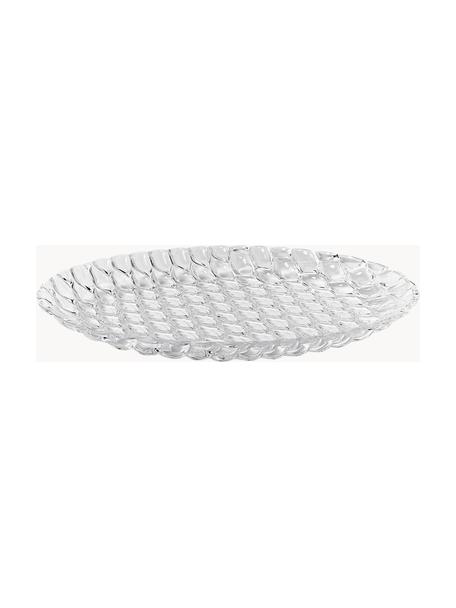 Assiettes plates avec motif texturé Jellies, 4 pièces, Plastique, Transparent, Ø 27 cm