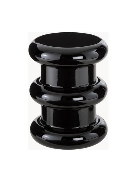 Stołek/stolik pomocniczy Pilasto, Tworzywo sztuczne, pigmentowane, termoplastyczne, Czarny, Ø 35 x W 46 cm