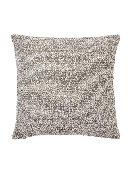 Poszewka na poduszkę bouclé Bellamie, 2 szt., Bouclé (95% poliester, 5% akryl), Greige, S 45 x D 45 cm