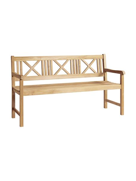 Panca grande da giardino in legno di teak Rosenborg, Legno di teak sabbiato
Certificato V-legal, Teak, Larg. 150 x Alt. 89 cm